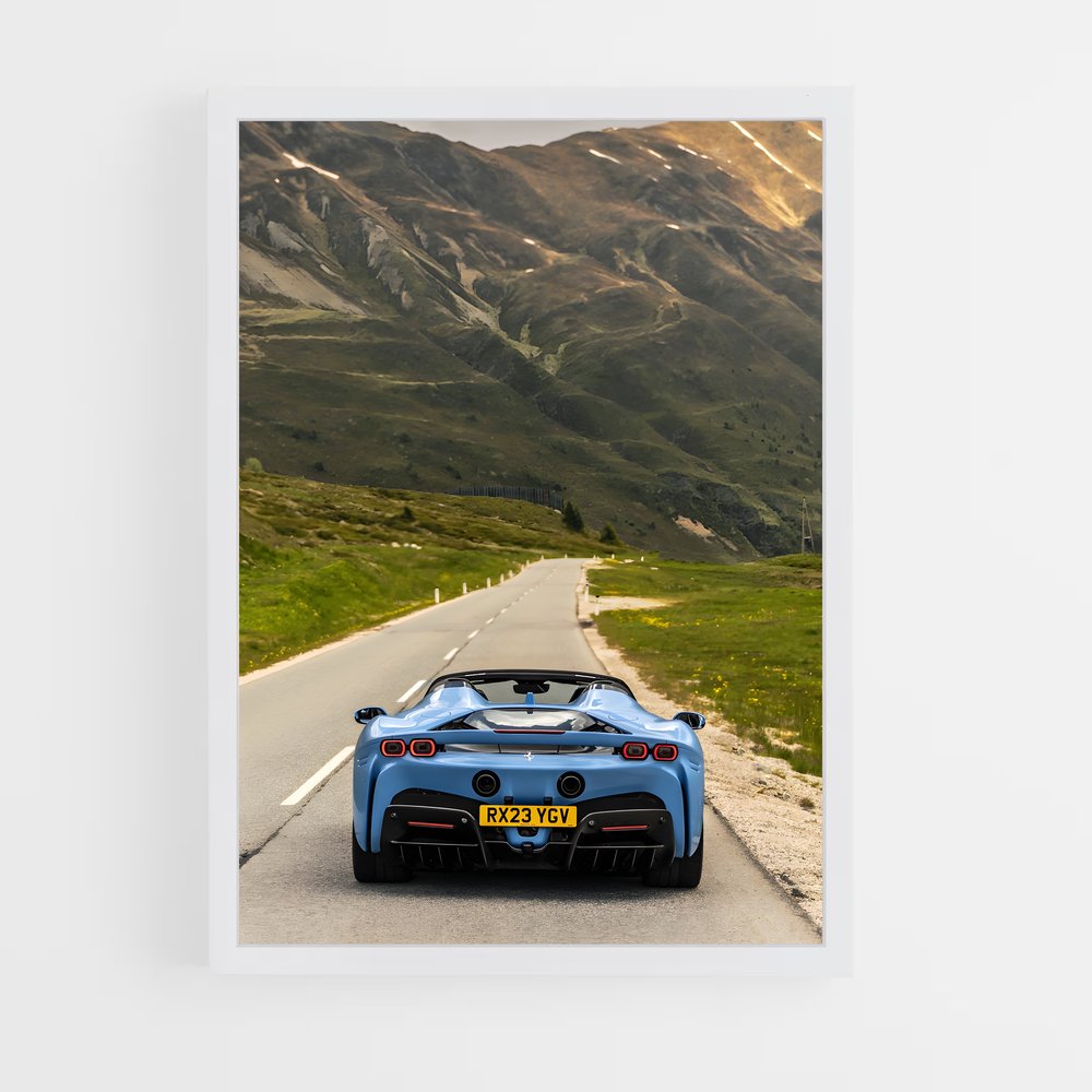 Poster spider de Vitesse – affiche Ferrari (vue 3)